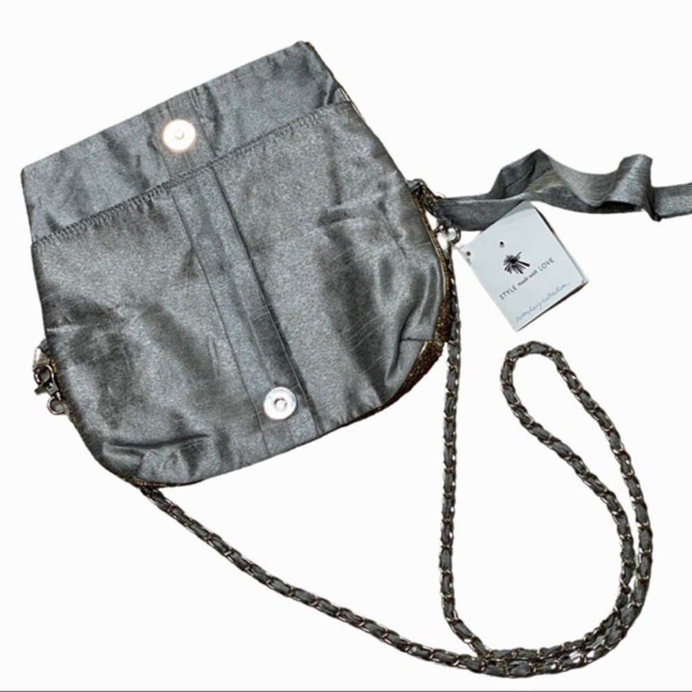 Noonday Collection beaded embroidered crossbody clutch - Picture 6 of 17